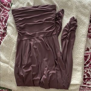 Mauve strapless jumpsuit